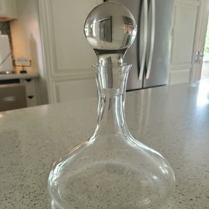 Lenox Mariner Crystal Clear Drop Glass Wine Decanter